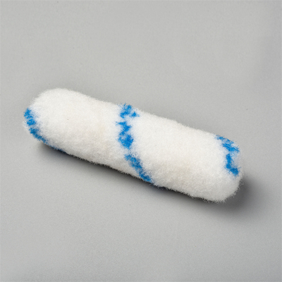 Mini 4 pollici Tessuto chimico in poliestere Blue Stright Roller Cover