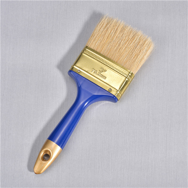 3 pollici Mix Bianco Setola bianca Golden Ferrule Plastic Plastic Maniglia in plastica Easy Wash Paint Brush